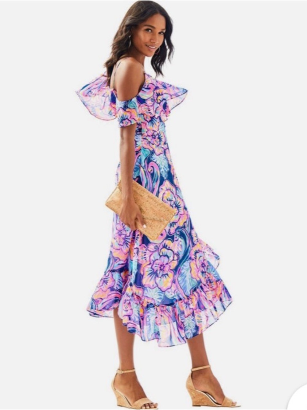 Lilly Pulitzer Mariana Floral Tropical Dress size M
